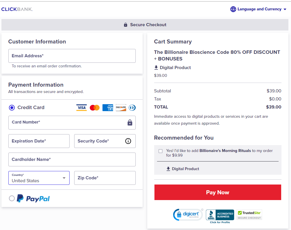 Tube Mastery And Monetization Checkout Page